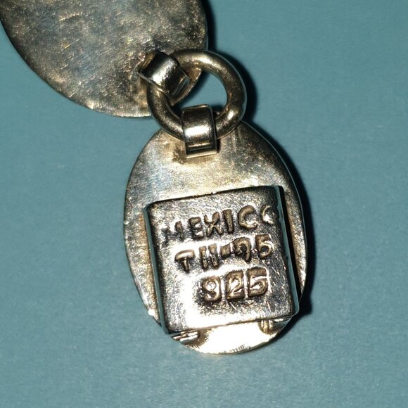 Chunky Vintage Taxco Mexico TH-75 Sterling Silver Multi-Gemstone Link Bracelet - Picture 16 of 16